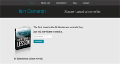 Desktop Screenshot of iain-cameron.com